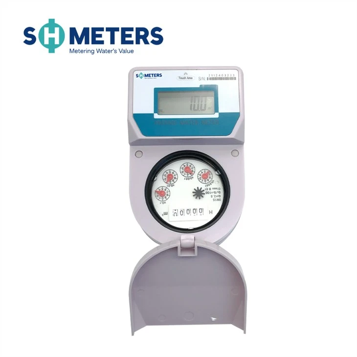 3/4'' Residential Sim Card Smart Prepaid Water Meter With Shut Off